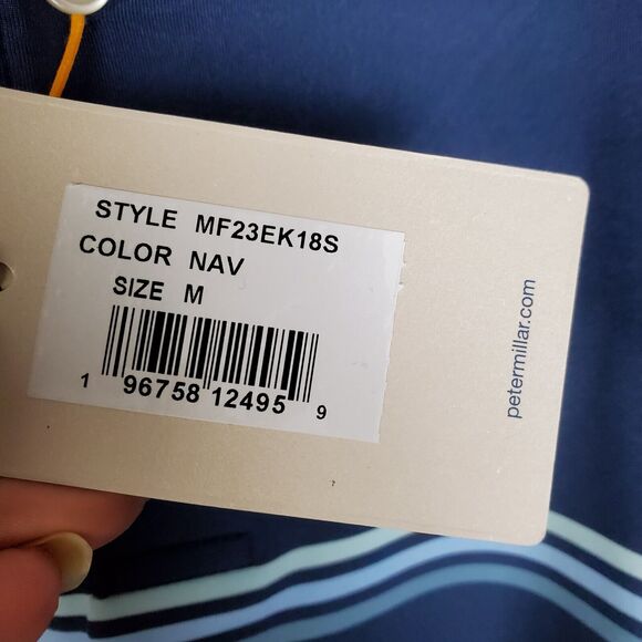 Peter Millar Navy Blue Polo Shirt - Picture 9 of 16